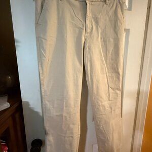 Coldwater Creek Hidden Stretch Waist Chinos - Stone - Size 16P